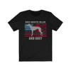 Red White Blue And Grey American Greyhound (Unisex T-Shirt) with Grey Lettering