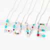 Multicolored Initial Necklace
