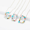 Multicolored Initial Necklace