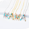 Multicolored Initial Necklace