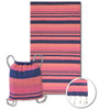 Fluorescente sunset beach towel