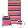 Fluorescente sunset beach towel