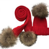 Warm Woolen & Cashmere Crochet Hat & Scarf For Girls & Boys