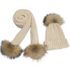 Warm Woolen & Cashmere Crochet Hat & Scarf For Girls & Boys