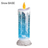 LED Glitter Christmas Candle
