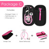 Pink Colored Stethoscope Otoscope Tuning Fork Reflex Hammer LED Penlight Torch Tool With Storage Case Kit
