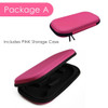 Pink Colored Stethoscope Otoscope Tuning Fork Reflex Hammer LED Penlight Torch Tool With Storage Case Kit