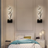 Modern LED Wall Lamp Living Room Bedroom Bedside Lamp Black White Modern LED Wall Lamp Living Room Bedroom Bedside Lamp Black White