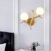 Nordic Metal LED Wall Lamp Glass Ball Postmodern Golden Wall Lamp Nordic Metal LED Wall Lamp Glass Ball Postmodern Golden Wall Lamp