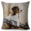 Cute Australian Shepherd Dog Print Cushion Cover 45x45 Square Linen Pillow Covers Throw Pillows Cases Sofa Home Decor Pillowcase