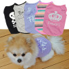 Small Dog Cat T-shirt Soft Puppy Dogs Clothes Cute Pet Dog Clothes Cartoon Pet Clothing