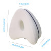 White Memory Foam Sleeping Leg Pillow for Knee Back Hip Pain Relief