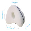 White Memory Foam Sleeping Leg Pillow for Knee Back Hip Pain Relief
