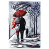 Lovers Wall Art Abstract Canvas Print 60x90cm (24x36 inches) For Bedroom Hallway Home Décor