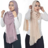 Muslim Crinkle Hijab Scarf Soft Cotton Head Scarf