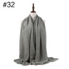 Muslim Crinkle Hijab Scarf Soft Cotton Head Scarf