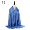 Muslim Crinkle Hijab Scarf Soft Cotton Head Scarf