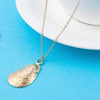 Gold Colored Alloy Cowrie Shell Necklace for Women