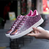 LudBA Originals® Women's Rich Hip-Pop Girl Vulcanized Lace Up Bling Shoes