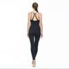 Black Mesh Yoga Suit