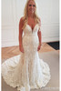 Mermaid Bridal Gown Spaghetti Straps Backless Lace Wedding Dress W642 Mermaid Bridal Gown Spaghetti Straps Backless Lace Wedding Dress W642