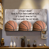 Love Basketball Christmas Gift Meaningful Quote Vintage Poster