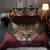 Cat Lover Cute Sleeping Cat Bedding Set