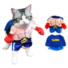 Funny Cat Costumes Boxer Cosplay Pet Apparel Halloween Clothes
