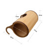 Natural Bamboo Tunnel Cat Bed