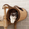 Natural Bamboo Tunnel Cat Bed