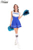 Hot Sale Blue Sexy High School Cheerleader Costume Hot Sale Blue Sexy High School Cheerleader Costume