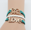 Unisex Jewelry Leather Double Infinite Multi-Layer Bracelets Offer