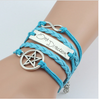 Unisex Jewelry Leather Double Infinite Multi-Layer Bracelets Offer