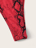 Snakeskin Underwire Top With High Cut Bikini Set