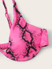 Snakeskin Underwire Top With High Cut Bikini Set