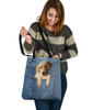 Golden Retriever Dog Jean Tote Bag Golden Retriever Dog Jean Tote Bag