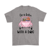 Life Is Better With A Dog Pink Car
