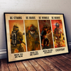 Firefighter Poster | Be Strong - Be Brave - Be Humble