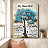 Personalized Customized Meaningful Tree Quote For Him Valentine Gift Poster