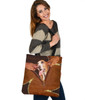 Love Basset Hound Dog 3D Printed Leather Fake Tote Bag