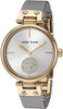 Anne Klein Women's Swarovski Crystal Accented Mesh Bracelet Gold-Tone Watch