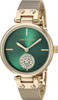 Anne Klein Women's Swarovski Crystal Accented Mesh Bracelet Gold-Tone Watch