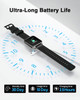 RTAKO Smart Watch for Men Women, Fitness Tracker Watch with Heart Rate Monitor Blood Oxygen Meter, IP68 Swimming Waterproof Smartwatch Compatible with iPhone Android Phones DIY Clock Faces Black