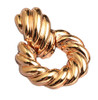 Claudette Gold Metal Drop Earrings