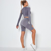 Seamless High Waist Cycling Short and Top Set