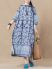 Print Linen Cotton Loose Maxi Dress Print Linen Cotton Loose Maxi Dress