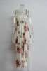 Print Spaghetti Strap Irregular Maxi Dress