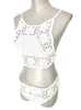 Cotton Woven Hanging Neck Beach Bikini Set Bohemian Handmade Hand Hook Swimsuit