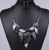 Fashion Boho Leaf Necklace And Earring Suit