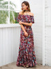 Floral Print Off Shoulder Beach Maxi Dress Floral Print Off Shoulder Beach Maxi Dress